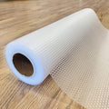 EVALAND Shelf Liners for Kitchen Cabinets Non-Adhesive 19.6" x 33 FT Clear Drawer Liner Non Slip, Washable Cabinet Liner, Waterproof Shelf Liners for Cabinets, Refrigerator Bathroom Pantry Cabinet Mat