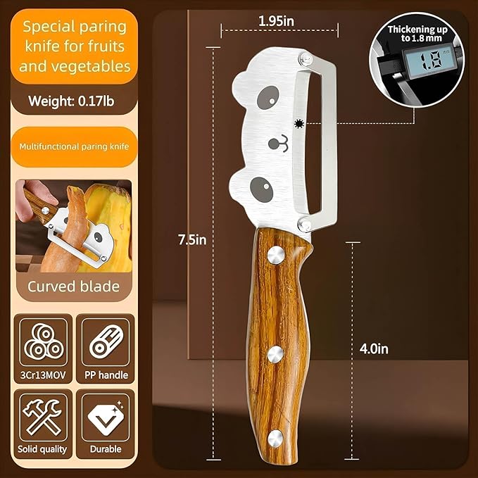 Vegetable Peeler Sharp Stainless Steel Blades for Sugarcane Pumpkin Papaya Potato pineapple Peeling Tool