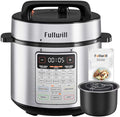 Fullwill 8QT Electric Pressure Cooker Max, 1200W Fast Cooking, 12-in-1 Multi-Use Programmable with Ceramic Non Stick Pot for Sauté, Slow Cook, Steam, Yogurt, Ideal for Family Meals & Gatherings