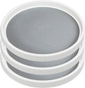 3Pack Non Skid Lazy Susan Turntable,Single Round Rotating Kitchen Spice Organizer for cabinets,Pantry, Bathroom, Refrigerator (12Inch)
