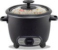 Courant Rice Cooker 8-Cup (Cooked), Removable Non-Stick Bowl, One Touch Rice Cooker, Black