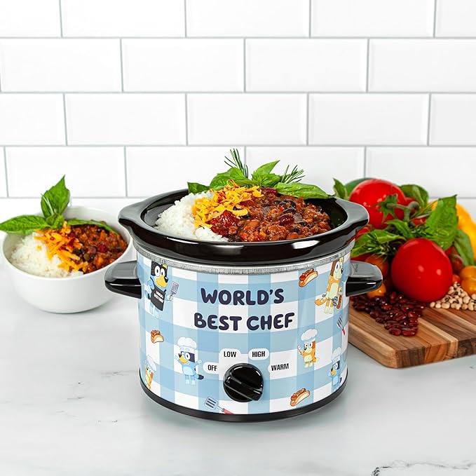 Uncanny Brands Bluey 2qt Slow Cooker - Small Kitchen Appliance