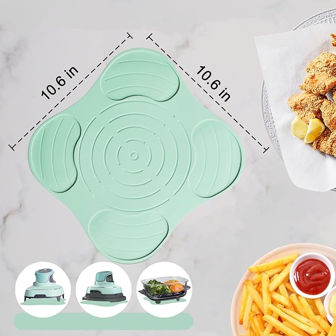 Air Fryer Trivets Silicone for Ninja Crispi, Hot Pads for Ninja Crispi Airfryer Accessories, Versatile Kitchen Countertop Potholders Suitable for Fondue Mats and Spoon Rests