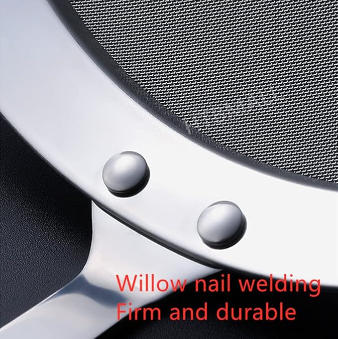 3pcs Skimmer Spoon(Small, Medium, Large), Stainless Steel Spider Strainer Skimmer Spoon Grease Fine Mesh Strainer Skimmer Spoons for Cooking Frying Skimming Grease, Foam and Gravy