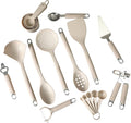 Gibson Home 20-Piece Kitchen Gadget & Tool Set – Nylon Cooking Utensils Spatulas, Ladle, Skimmer, Serving Spoons, Measuring Cups & Spoons, Can Opener, Peeler, Ice Cream Scoop & More