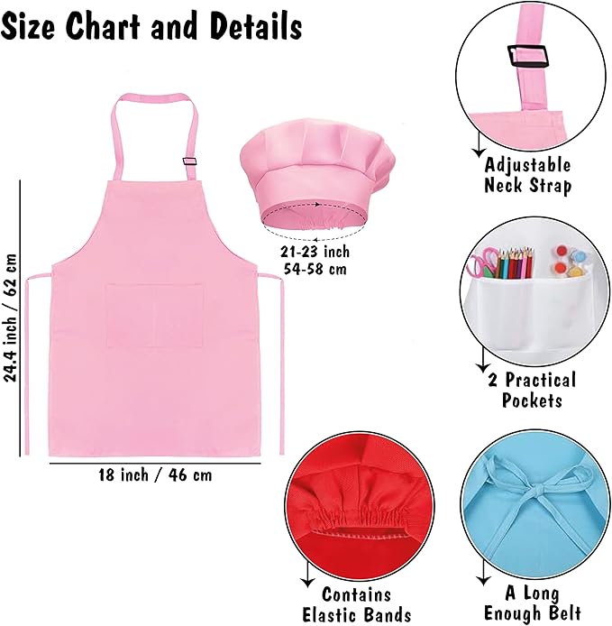 Personalized Apron for Kids, Custom Kids Cooking Apron and Chef Hat Set, Christmas Gift for Boys,Girls, Toddler, Boys Cooking Apron, Little Boys Aprons, Super Chef Apron and Hat for Kid