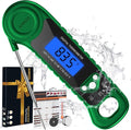 Digital Meat Thermometer for Grilling, Candy Thermometer Instant Read Food Thermometer Waterproof with Backlight for Cooking, Deep Fry, BBQ, Grill, Smoker and Roast (Green)