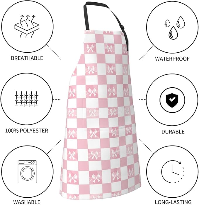 DADABULIU Apron Cooking With Pockets Adjustable Bib For Men Women Waterproof Chef Home Grilling BBQ Drawing