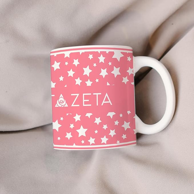 Delta Zeta Ceramic Coffee Mug 11 OZ Tea Cup (Delta Zeta # 5)