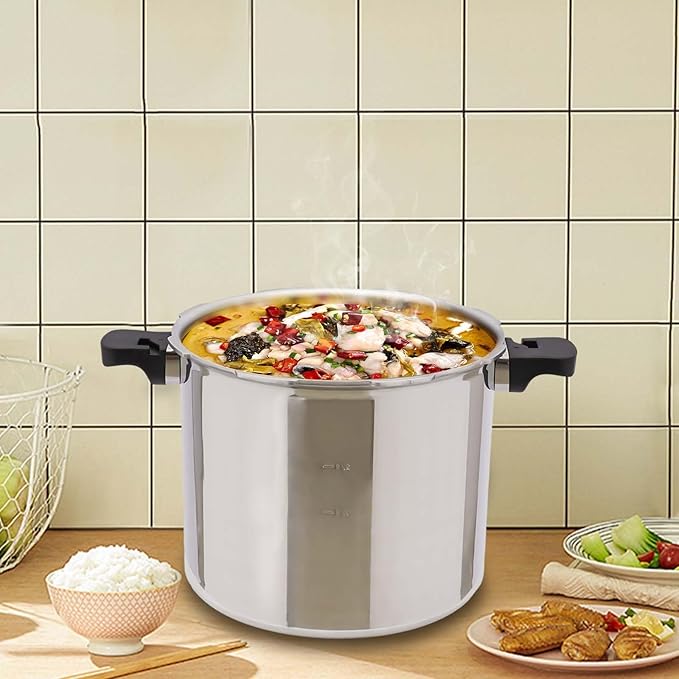 DYRABREST 23Qt Aluminium Alloy Pressure Cookers,Sliver
