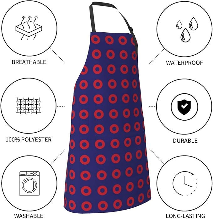 Apron Bib with 2 Pockets and Adjustable Neck Waterproof Kitchen Cooking Gardening Chef Aprons for Women Men
