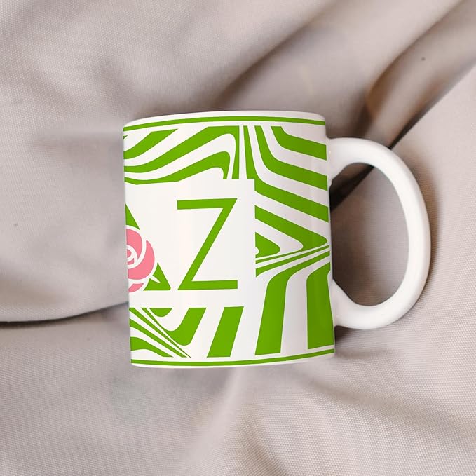 Delta Zeta Ceramic Coffee Mug 11 OZ Tea Cup (Delta Zeta # 6)