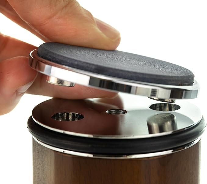 Rolling Knife Sharpener Kit – Manual Knife Sharpeners with Magnetic Holder – Kitchen Knives Sharpener with Diamond & Corundum Discs – 15°, 18°, 20° & 22°