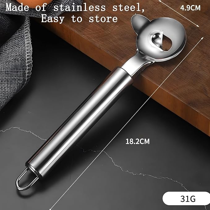 Stainless Steel Nopales Peeler Tool - Cactus Spine Remover with Lwith Comfort Grip Handle for Effortless Peeling, Minimizes Waste Home Kitchen, Restaurant & Outdoor Use