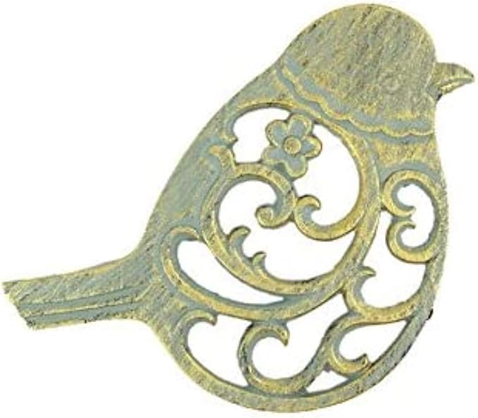 Handcrafted Nautical Decor Antique Seaworn Bronze Cast Iron Bird Trivet 8" - Cast Iron Decorative