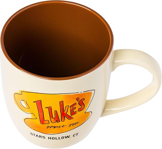 Silver Buffalo Gilmore Girls Ceramic Mug Featuring Luke’s Logo, 18 Ounces