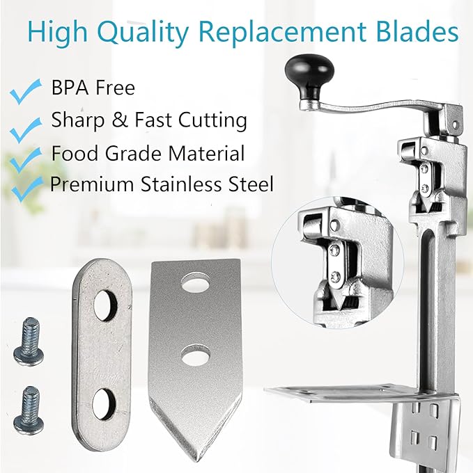 Can Opener Parts Compatible with edlund #1, KT1100 Blade/Knife & Gear Replacement Kit compatible with edlund 1, 1S, 2, S-11 Commercial Manual Can Opener Heavy Duty