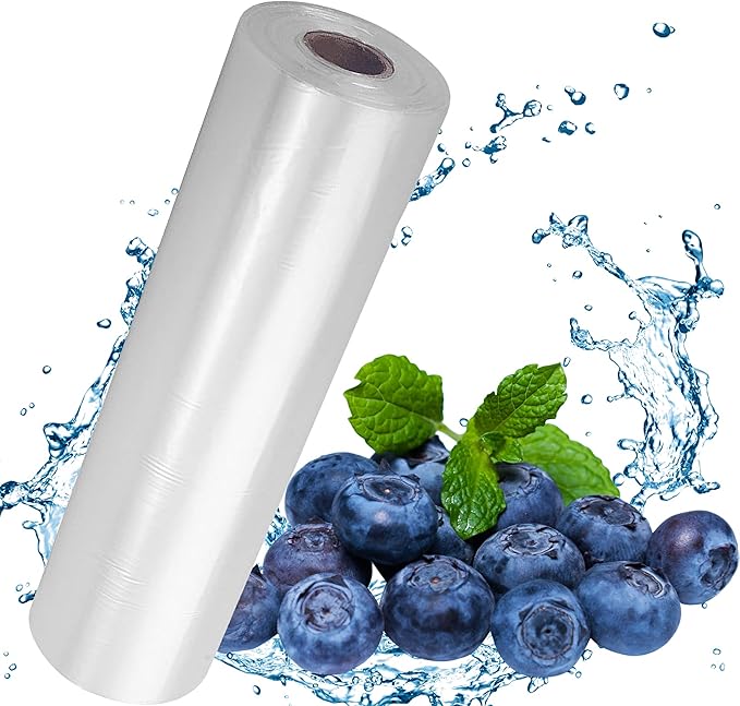 Food Storage Bags, 12" X 16" Plastic Produce Bag, Clear Plastic Bag for Food, Fruit, Vegetable, Refrigerator Storage, Kitchen,350 Bags/Roll (1 Rolls)