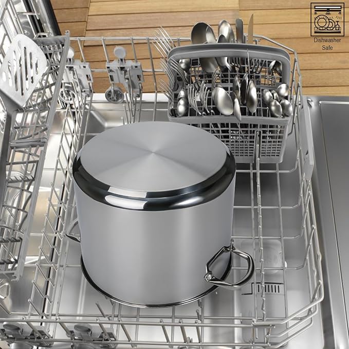 GreatChef Stock Pot Stainless Steel for Cooking Riveted Handle, Heavy Duty Vessel,Induction Compatible All Cooktops in Use, Dishwasher & Oven Safe (14 Quart)
