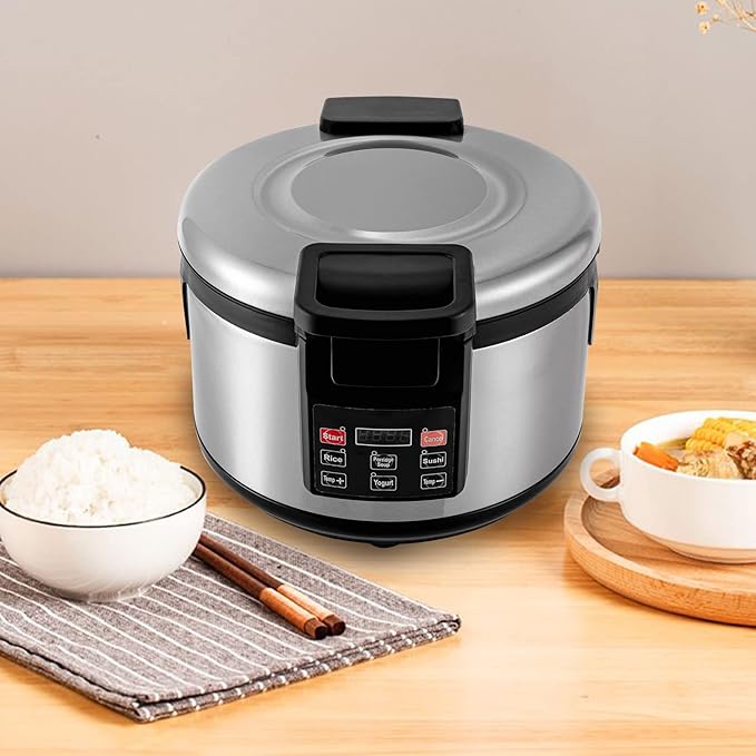 20qt/19L Commercial Rice Warmer, 110W Electric Adjustable Temperature Soup Warmers Non-Stick Pot Sushi Rice Warmer for Restaurant Party Family, Warm Function Only, NOT Cooker