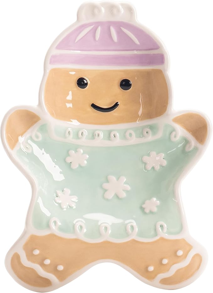 Bico Gingerbread Man Spoon Rest, for holding Spoon, Ladle, Utensils, Dishwasher Safe