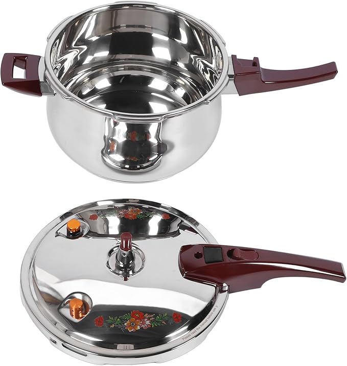 Generic 2024 Upgrade Stainless Steel Pressure Cooker, 80KPA Mini Pressure Cookers for Induction, Gas And Electric Stoves,with Ergonomic Handle and Security Guard (11.6 Quart), Generic56hwvgnp7d-14