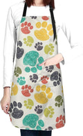 Apron Bib with 2 Pockets and Adjustable Neck Waterproof Kitchen Cooking Gardening Chef Aprons for Women Men