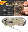 Smith’s Pocket Pal Tactical Knife Sharpener - 2 Stage Sharpener & Diamond Sharpening Rod - Pocket Clip - Outdoor Hunting Knife & Hook Sharpener - Compact & Lightweight