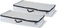 CleverMade Foldable Storage Container Bags, Pack of 2 Heavy Duty Plastic Reusable Oversized Packing, Under Bed or Duffel Storage Bins for Dorm Room Home Utility Laundry Grocery Shopping Travel