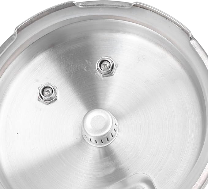 Aluminum Classic Pressure Cooker, 3.2-Quart Aluminium Alloy Mini Pressure Cooker, 18cm Bottom, with Inner Lid Cooker, for Gas Stove, Silver