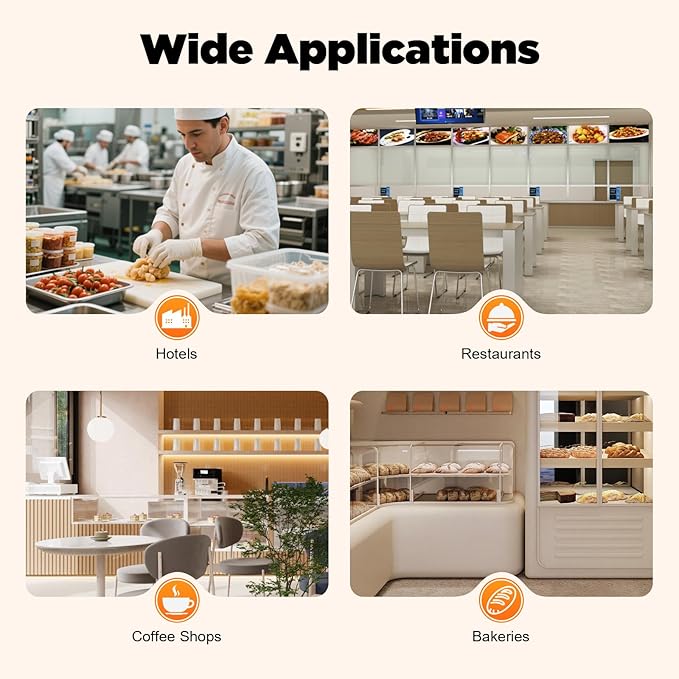 300 Slices/Hour Commercial Conveyor Toaster, Stainless Steel Bread Toaster with 1-7 Levels Adjustable Speed & Temperature Control for Coffee Shops, Bakeries 16.42 * 14.37 * 15.27 Inch