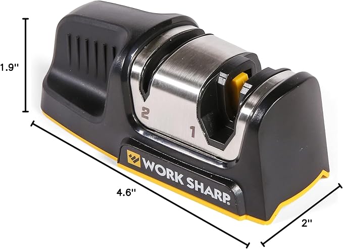 Work Sharp Kitchen Edge Sharpener - Ergonomic - For Chef, Santoku, Paring, & Serrated Knives