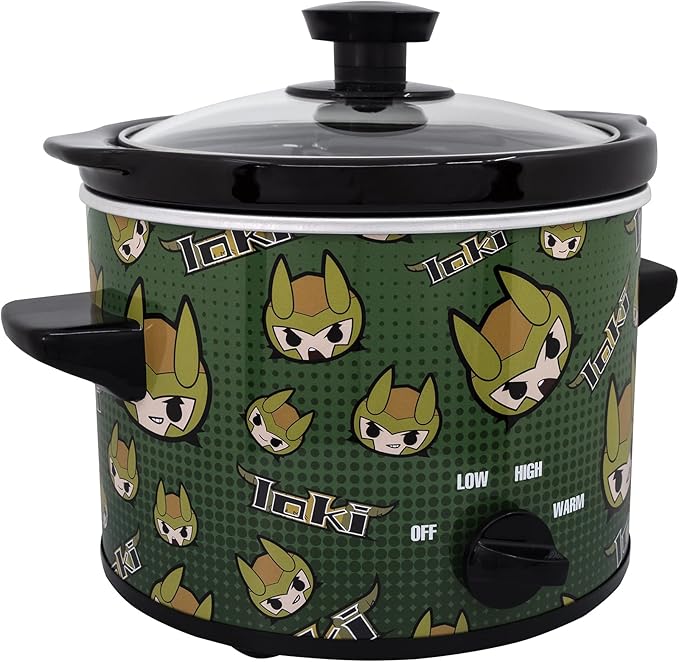 Uncanny Brands Marvel Loki 2qt Slow Cooker- Cook With Your Favorite Mischievous Asgardian