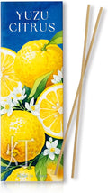Yuzu Citrus Luxury Japanese Incense Sticks 60sticks Lemon Orange Mndarin Musk Coreless Low Smoke Natural Charcoal Free Non Toxic Aromatherapy Meditation Calming Stress Relief Relaxation Yoga TOMORI