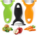 LHS Vegetable Peeler Set, 3 Packs Apple Peeler and Potato Peelers for Fruit Carrot Zucchini Cucumber, Stainless Steel Y Peeler Shredder Slicer Multifunctional Veggie and Fruit Peeler