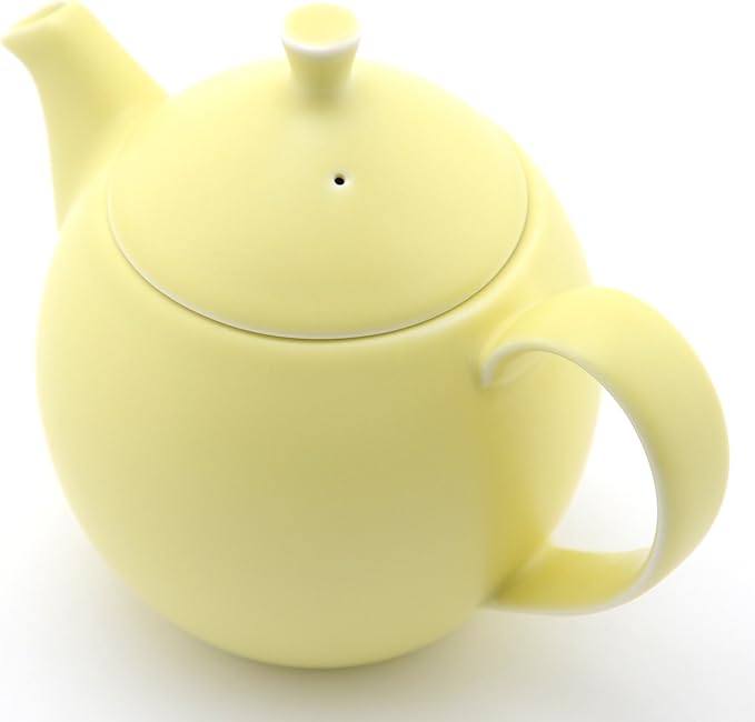 FORLIFE Dew Teapot with Basket Infuser, Lemon Grass, 14 oz/414ml