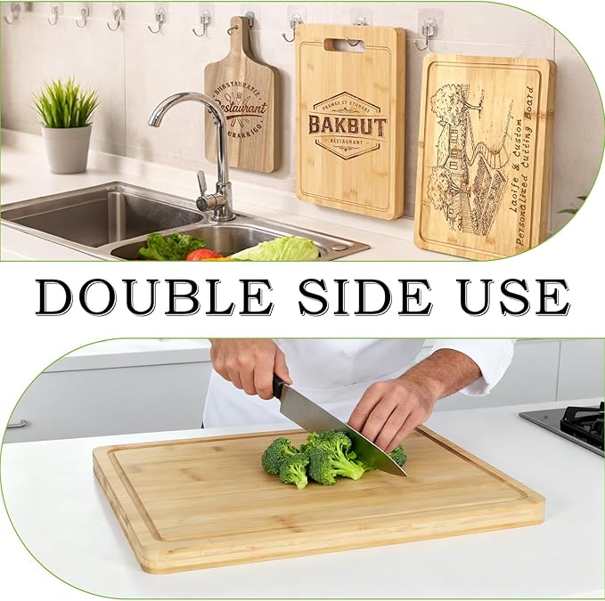 Personalized Cutting Board With Your Nmaes Date- Custom Cutting Boards Wood Engraved, Customized Wedding Gifts For Christmas, Wedding, Anniversary, Engagement, Housewarming