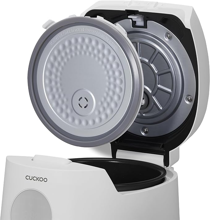 CUCKOO Micom Rice Cooker 6 Cup Uncooked / 12 Cup Cooked, Korean Fuzzy Logic Rice Cooker with Steam Tray, Versatile Food Steamer & Warmer with Non-Stick Inner Pot, Rice Maker, White (CR-0661F)