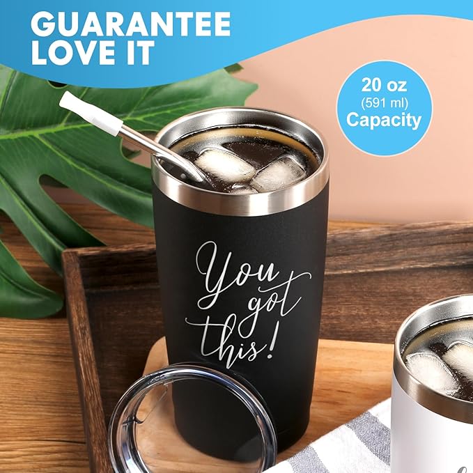 You Got This Tumbler - New Job - Promotion for Coworker - Going Away Gift - Divorce Gift - Inspirational Motivational Get Well Soon Gifts for Men Women, 20 Oz Tumbler