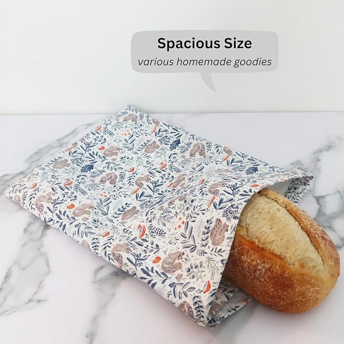 Reusable Bread Bags with Bowl and Jar Cover for Sourdough Bread Proofing Storage