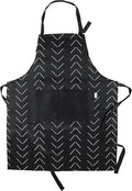 Adjustable Designer Kitchen Apron for Adults | Cotton Cooking Apron with Pockets and Adjustable Neck Buckle