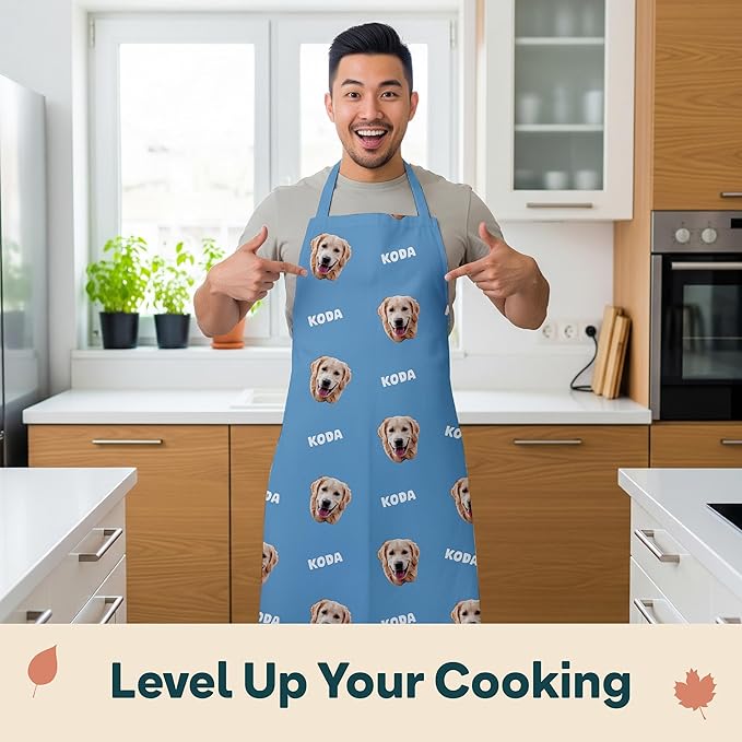 Winslow & Brody Custom Photo Aprons - Ships Next Day - USA Made - Gift for Loved Ones - Chef Apron for Women and Men