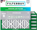 Filterbuy 11.25x11.25x2 Air Filter MERV 8 Essential Dust & Allergy Defense (6-Pack), Electrostatic Pleated HVAC AC Furnace Filters Replacement, Made in USA (Actual Size: 11.25 x 11.25 x 1.75)