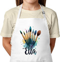 Kids Craft Apron with Custom Name for Painting and Arts – Personalized Apron, Great Christmas Stocking Stuffer or Gift Idea
