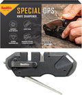 Smith’s Pocket Pal Tactical Knife Sharpener - 2 Stage Sharpener & Diamond Sharpening Rod - Pocket Clip - Outdoor Hunting Knife & Hook Sharpener - Compact & Lightweight