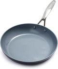GreenPan 11" Valencia Pro Ceramic Nonstick Frying Pan Skillet, Hard Anodized PFAS-Free Cookware, Induction Ready, Compatible on All Cooktops, Dishwasher & Oven Safe, Stainless Steel Handle, Gray