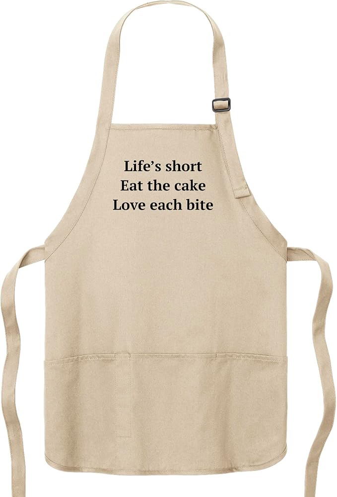 Custom Text Cooking & BBQ Apron – Personalized Chef or Grill Gift – Medium Length (1-3 Lines)