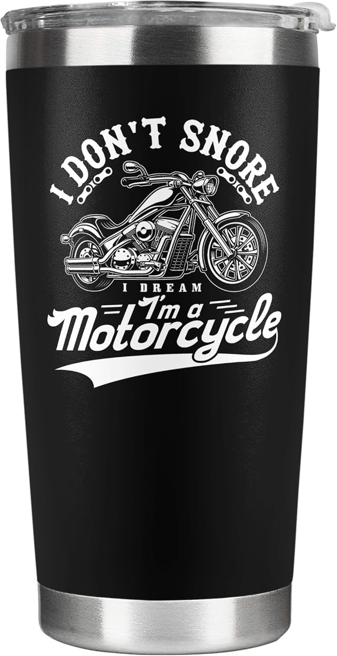 Motorcycle Gifts for Men - Gifts for Bikers Motorcycle Men, Motorcycle Riders - Biker Dad, Motorcycle Dad Grandpa Gift - Fathers Day Gift for Motorcycle Lovers - 20 Oz Stainless Steel Tumbler