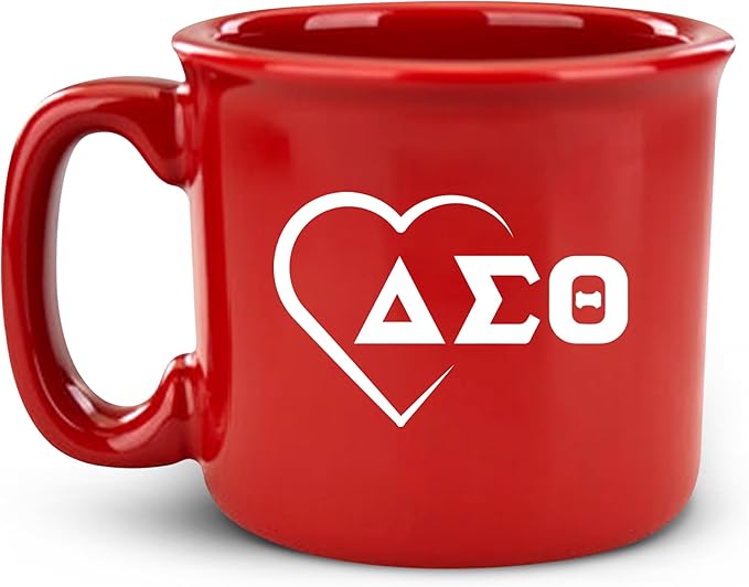 BBGreek Delta Sigma Theta Sorority Paraphernalia - Official Vendor - 15oz Campfire Mug - 1913 Greek Letters