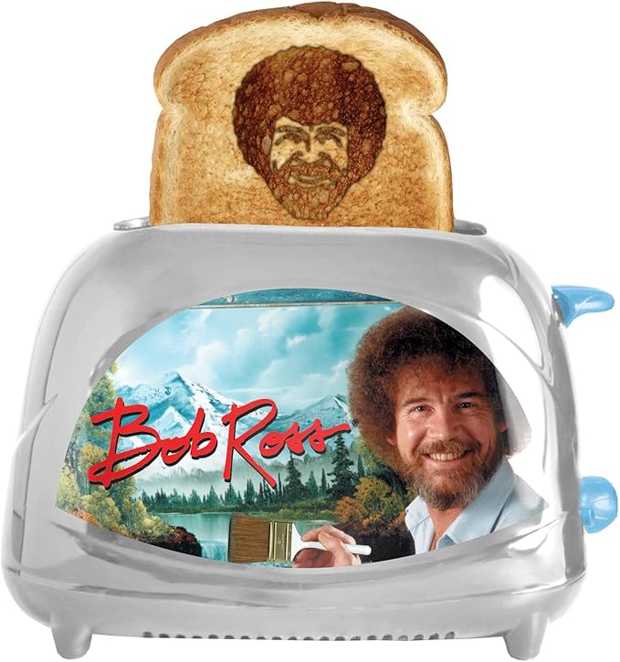Uncanny Brands Bob Ross Toaster - Toasts Bob's Iconic Face onto Your Toast